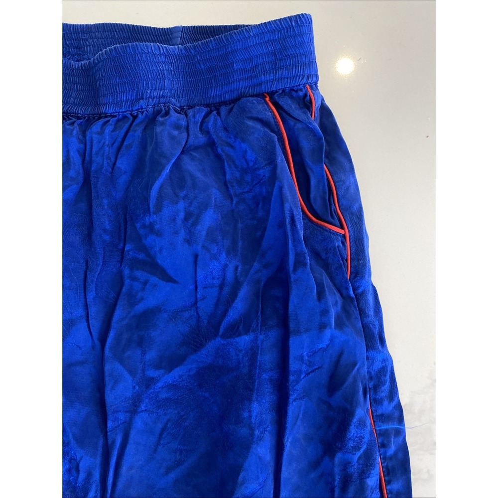 Zadig & Voltaire Adelie Pants Womens Size XS Blue Utility Jogger Red Piping - Picture 2 of 16